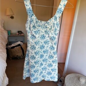 With Jean Blue Floral Mini Dress